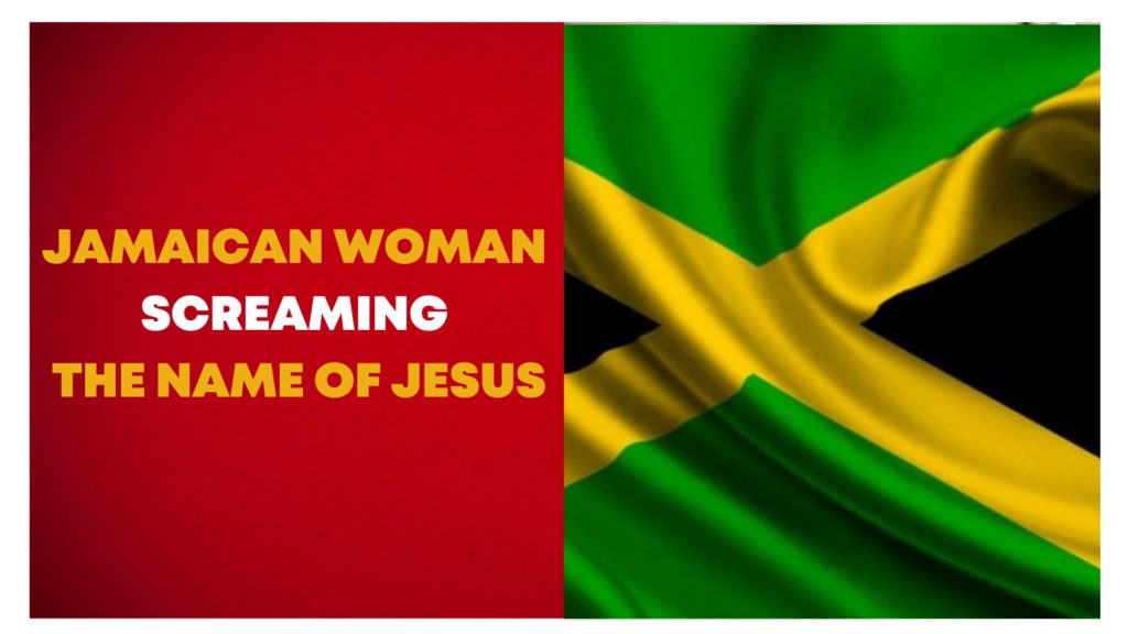 Jamaican Woman Screaming The Name Of Jesus Because God Has Shown Her Vision Of What Is to Happen