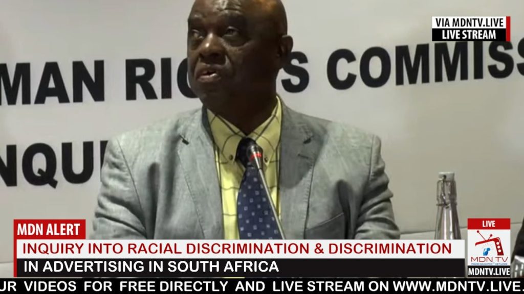 Inquiry into racial discrimination & discrimination in advertising in South Africa