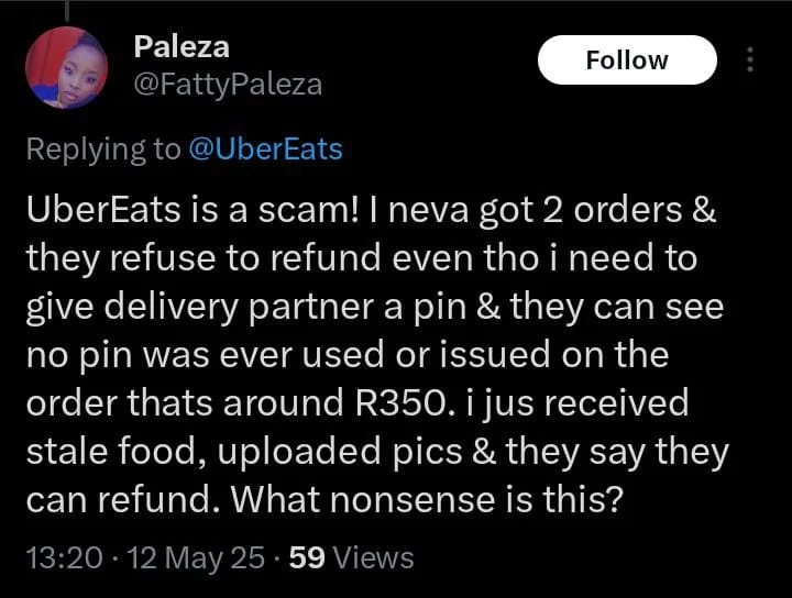 Pretoria Student Uncovers Uber Eats Scam Exploiting Card Number Guessing Hack