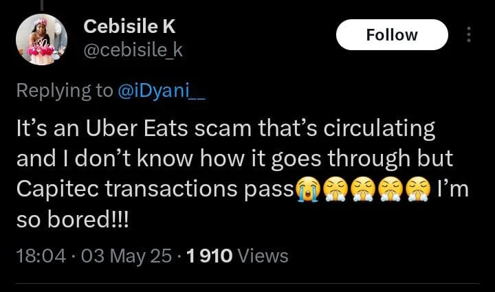 Pretoria Student Uncovers Uber Eats Scam Exploiting Card Number Guessing Hack