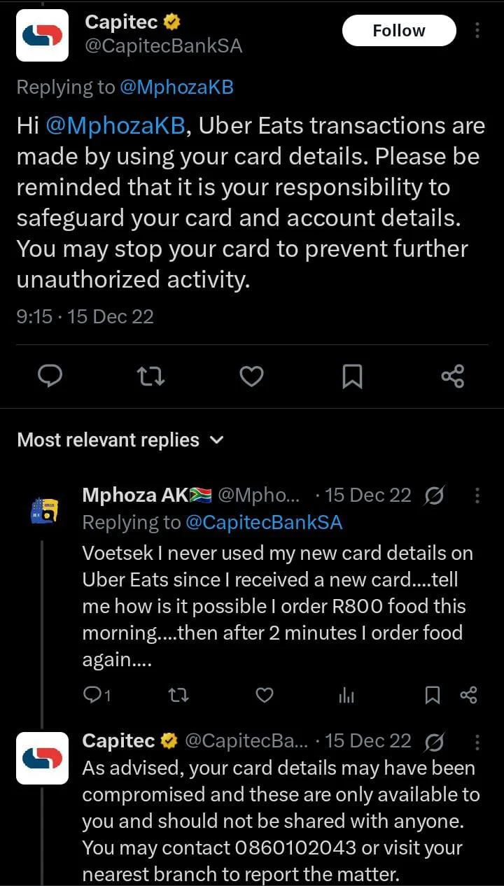 Pretoria Student Uncovers Uber Eats Scam Exploiting Card Number Guessing Hack