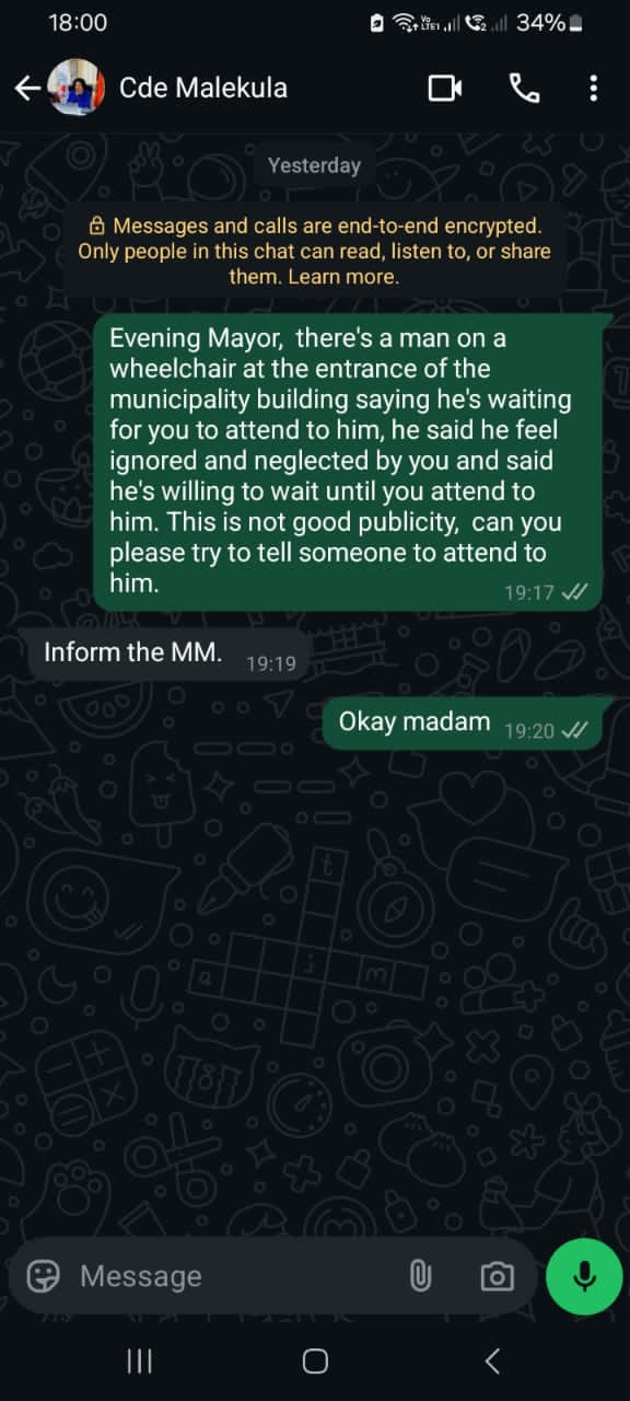 "Wheelchair User Spends Night Outside Municipal Offices After Plea for Accessible Road Is Ignored"