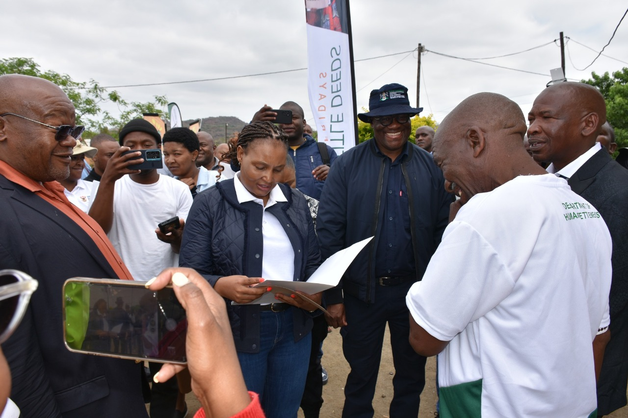 Minister Thembi Simelani Leads Title Deed Friday Campaign