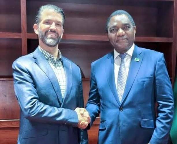 “Donald Trump Jr. Visits Zambia and Meets President Hichilema as the US Skips the South Africa G20 Summit”