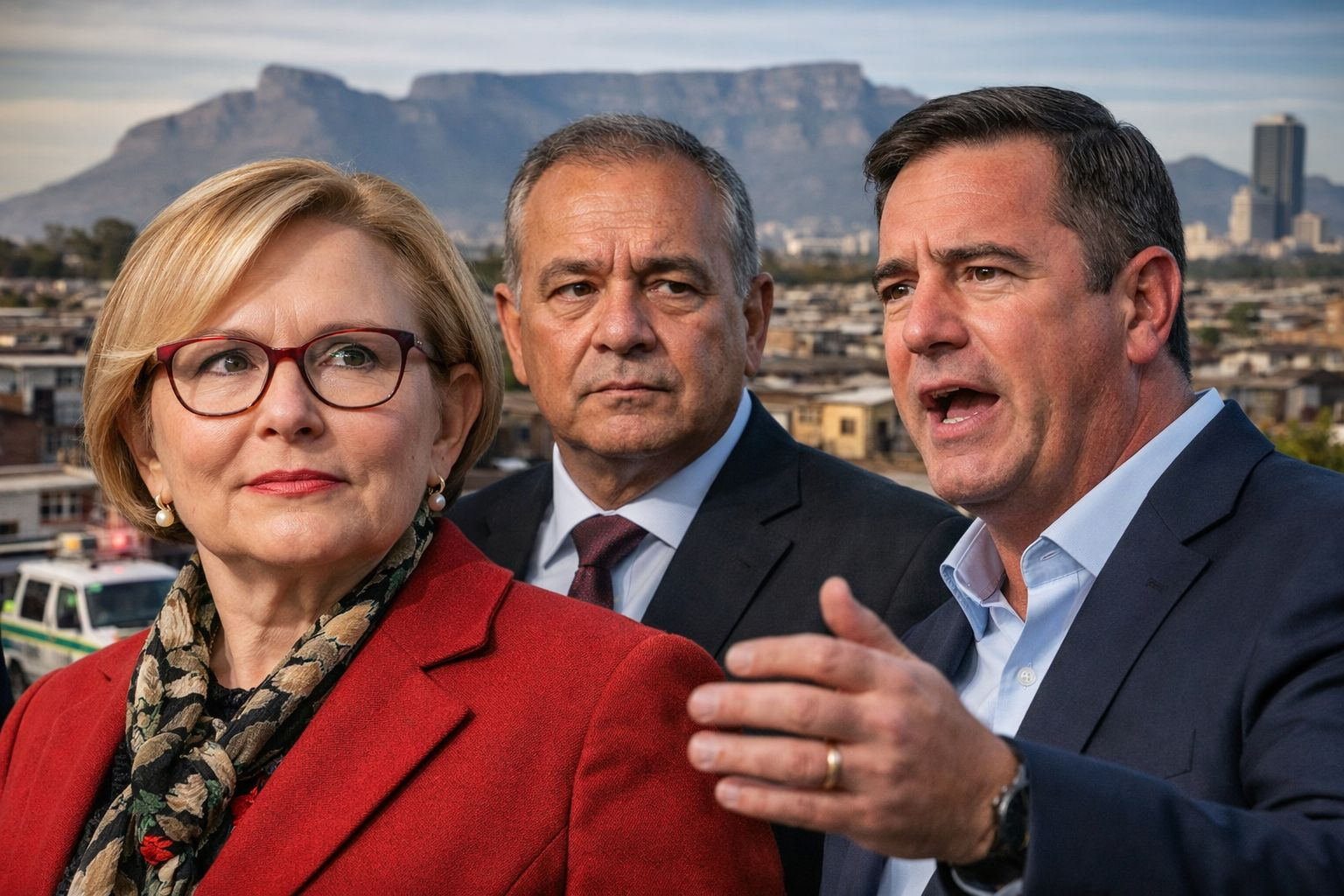 Democratic Alliance leaders at a political event