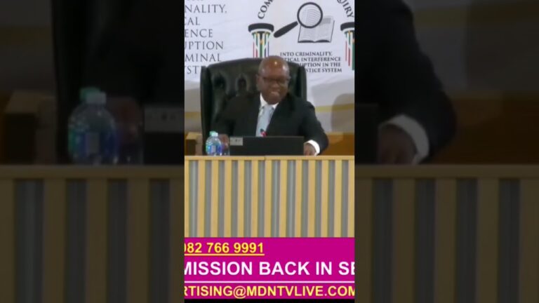 KZN Hawks head Maj-Gen Lesetja Senona returns this morning to testify before the #MadlangaCommission