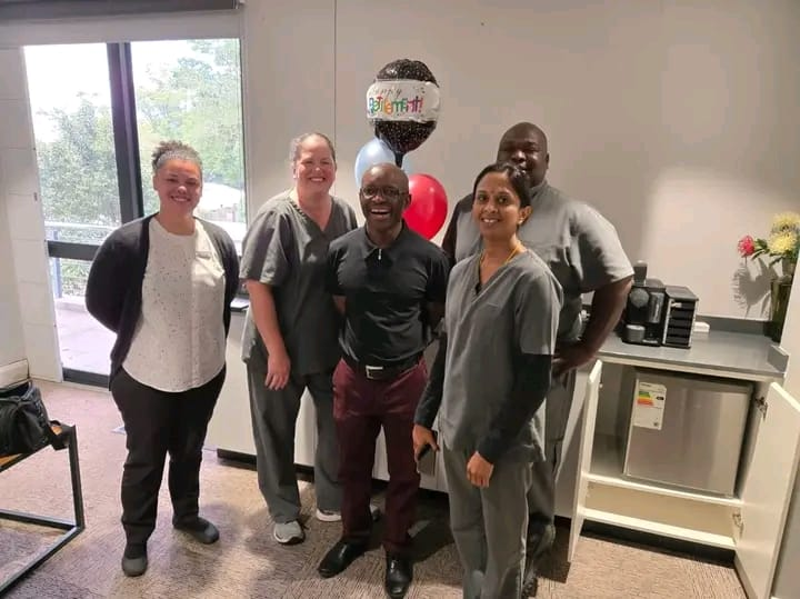 Nandi Mngoma and her father Dr Thami Mngoma during a family moment