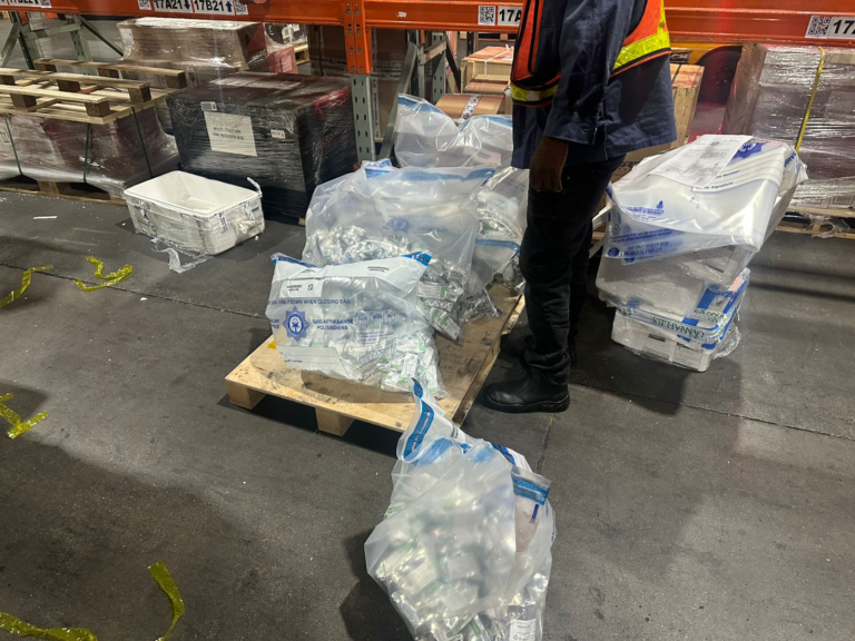 DRUGS WORTH R2.8 MILLION SEIZED AT OR TAMBO INTERNATIONAL AIRPORT