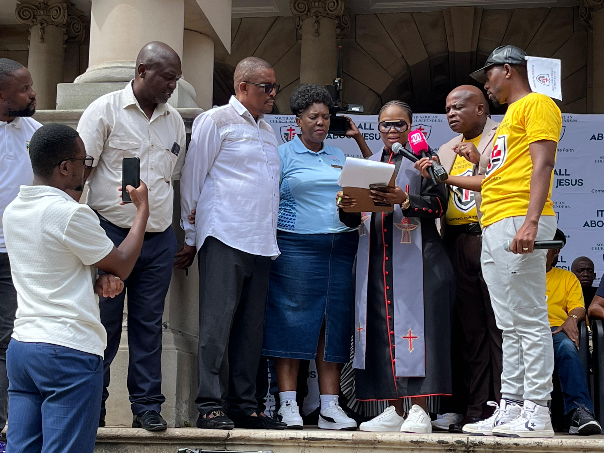 Breaking news: The South African Church Defenders has delivered a memorandum in Durban today