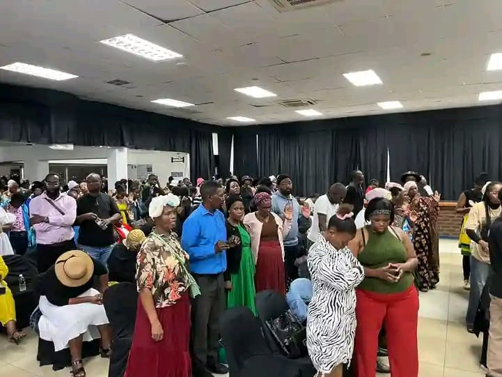 The Prayer Service For The Embattled And Suspended Police Minister Senzo Mchunu Is Underway