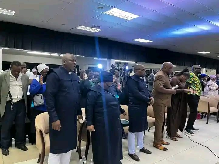 The Prayer Service For The Embattled And Suspended Police Minister Senzo Mchunu Is Underway