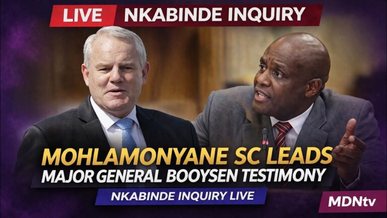 NKABINDE INQUIRY LIVE | ADV MOHLAMONYANE SC LEADS MAJOR GENERAL BOOYSEN TESTIMONY