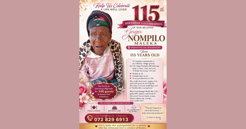115-year-old Nompilo Maleka