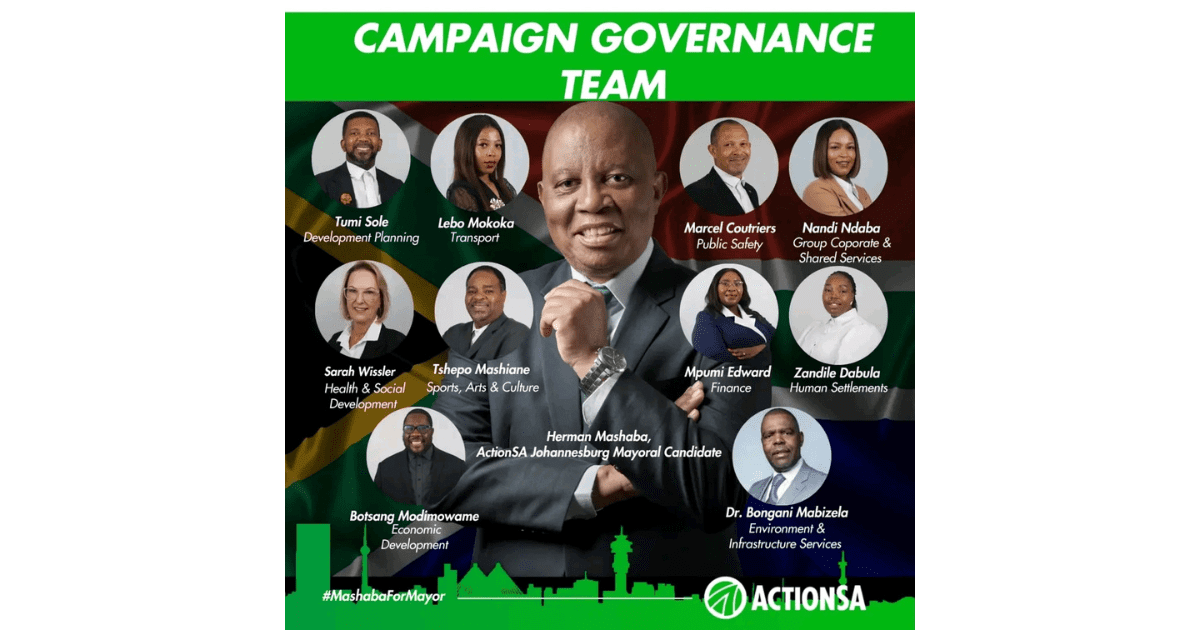 Johannesburg mayoral team