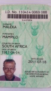 115-year-old Nompilo Maleka