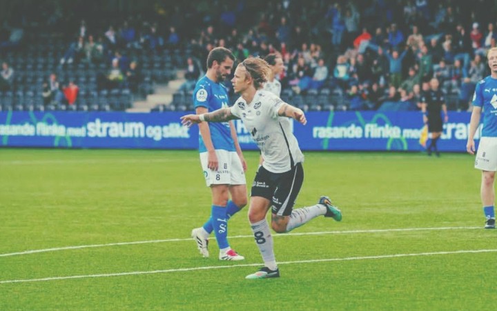 Norwegian striker Sebastian Pedersen