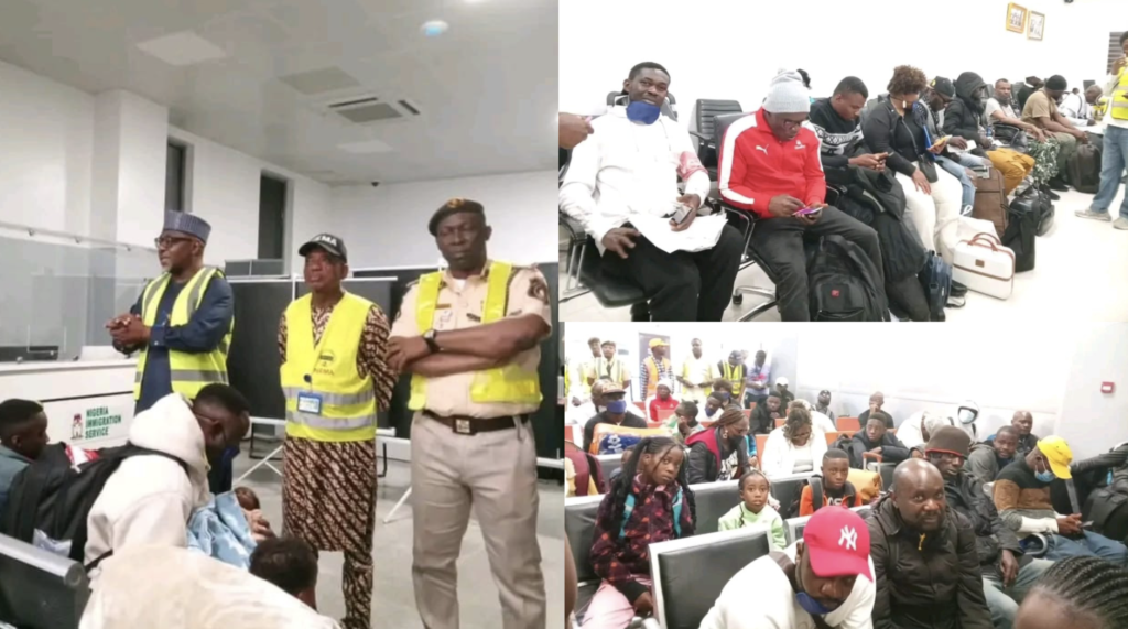 Eighty-three Nigerian nationals have arrived at the Murtala Muhammed International Airport in Lagos aboard a South African Airways flight from Johannesburg, as the return of Nigerians from South Africa continues.
