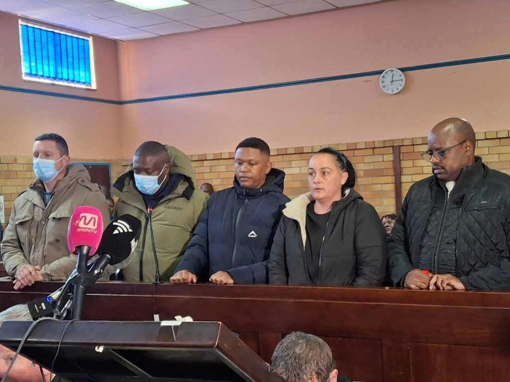 Five co-accused, including a businessman and three former law enforcement officials, appeared in the Brakpan Magistrate's Court
