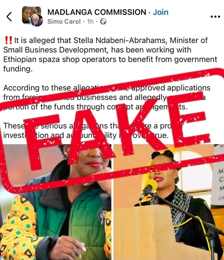 spaza shop funding allegations,