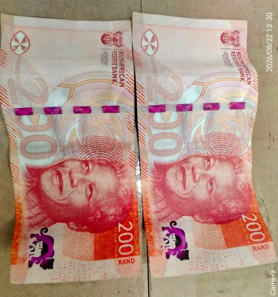 Counterfeit R200 Notes Discovered During Beer Purchase Attempt in Tongaat