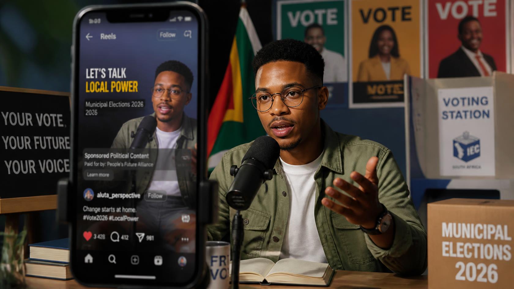 South African influencers, political sponsorship