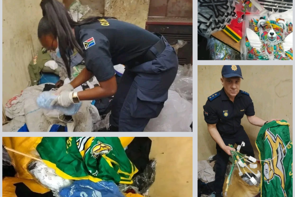 Counterfeit Springboks Merchandise Worth R1.5 Million Seized in JHB