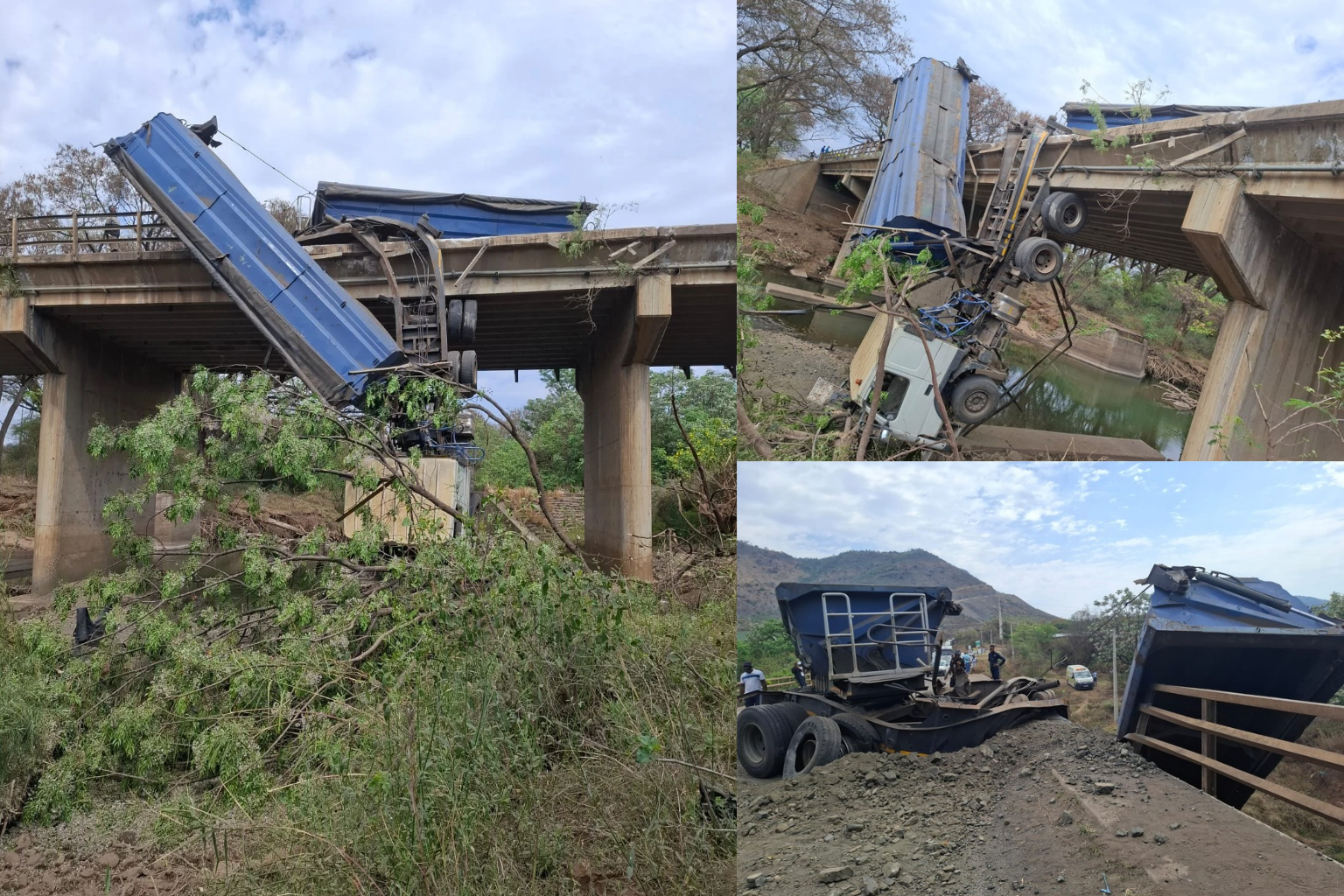 D1296 ROAD CLOSED AFTER TRUCK INCIDENT