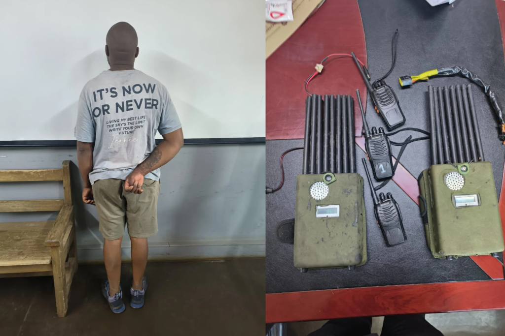 JMPD TRU arrests suspect after suspected jammers and radios found in Soweto