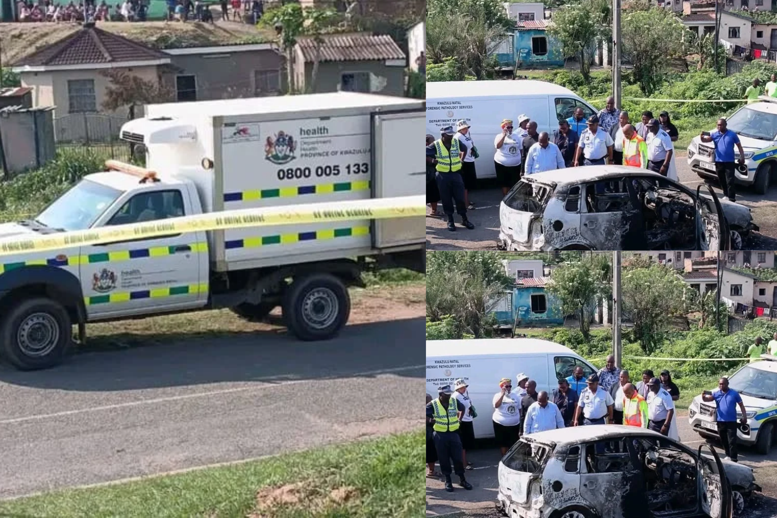 KZN Premier Thami Ntuli Visits Scene of Horrific KwaMakhutha Mass Shooting as Police Launch Manhunt