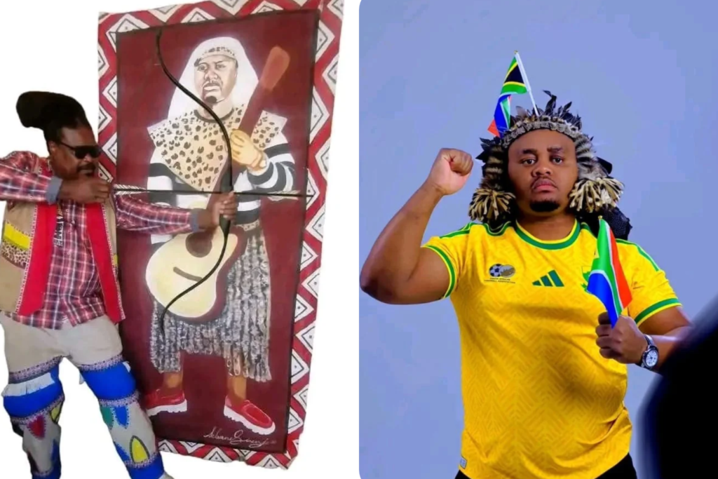 RASTA THE ARTIST HONOURS MTHANDENI SK WITH A PIECE OF ART