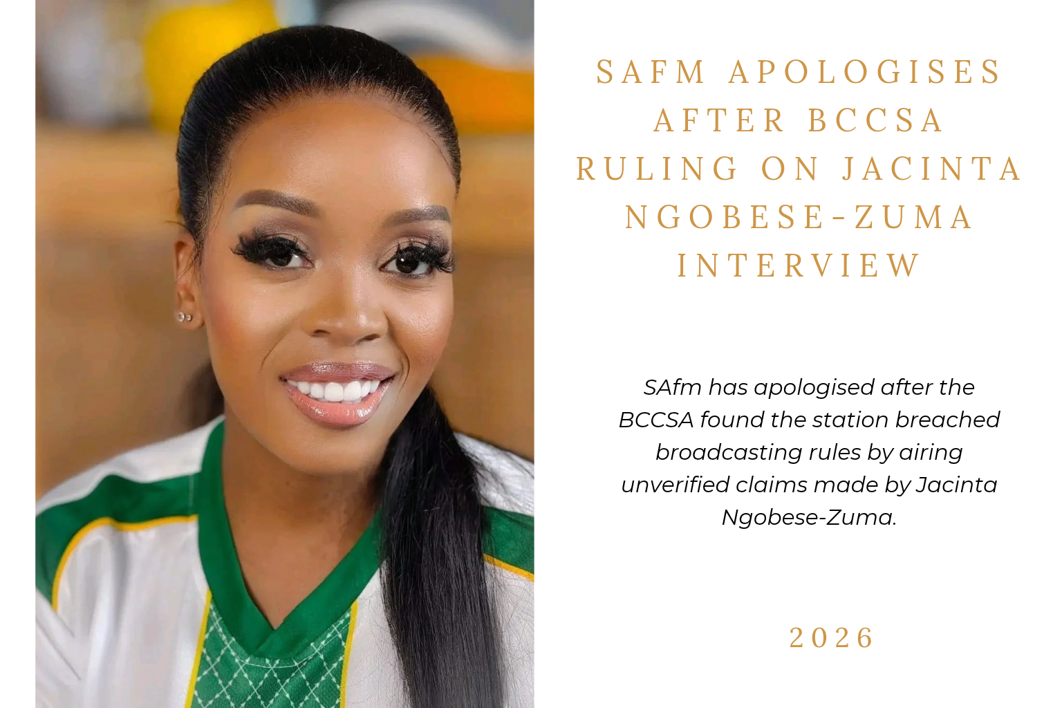 SAfm Apologises After BCCSA Ruling On Jacinta Ngobese-Zuma Interview