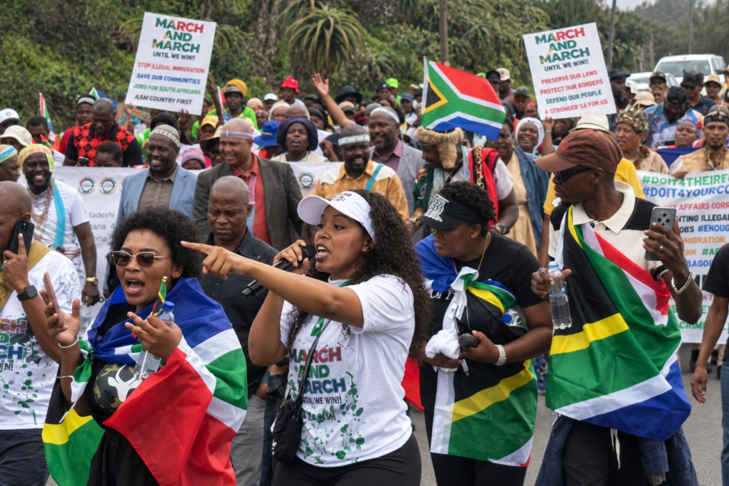 Tensions Flare in Durban as 'March and March' Leader Jacinta Ngobese-Zuma Demands Removal of Encamped Congolese Migrants
