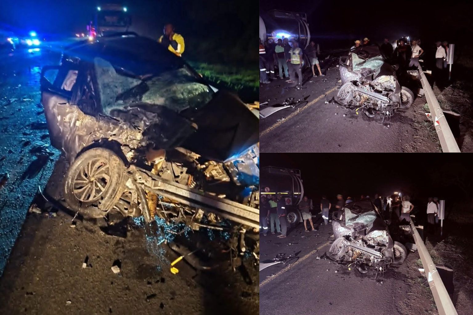 Two killed in N2 head-on crash involving truck carrying chemicals