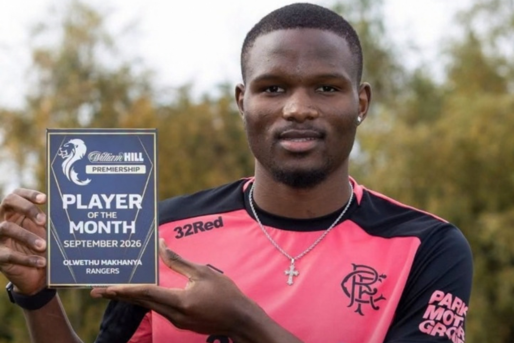 Bafana star Makhanya crowned Player of the Month in Scotland