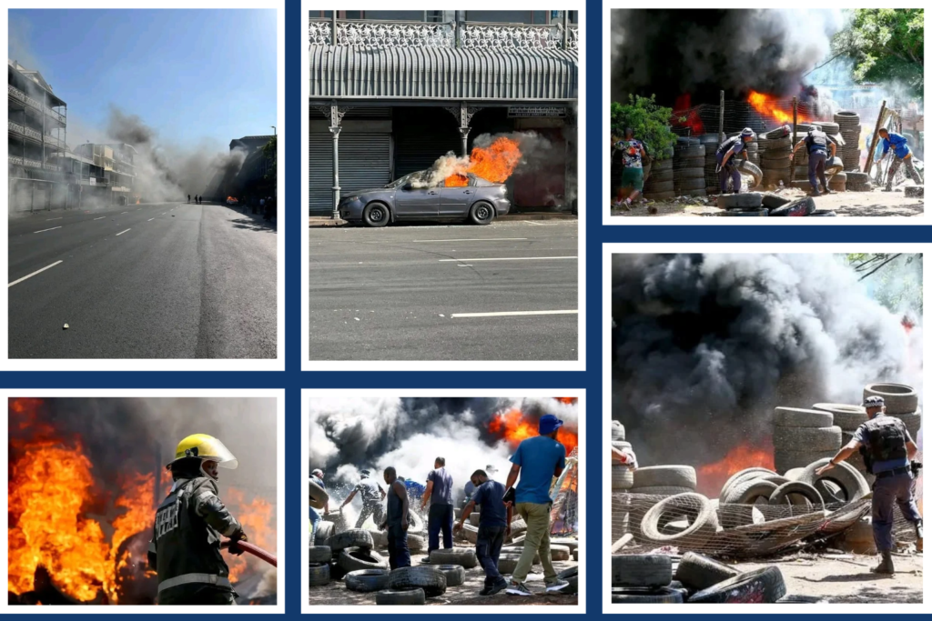 DURBAN IN FLAMES: Anti-Illegal Immigrant Protests Rock CBD as Demonstrators Demand Home Affairs Halt Refugee Documentation