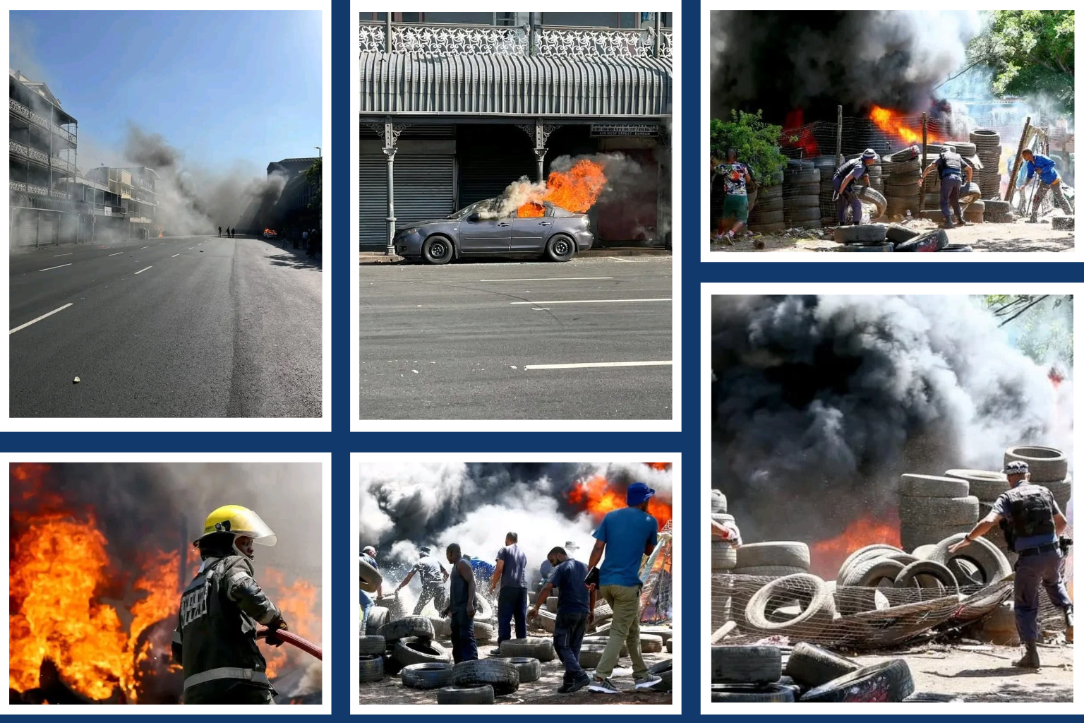 DURBAN IN FLAMES: Anti-Illegal Immigrant Protests Rock CBD as Demonstrators Demand Home Affairs Halt Refugee Documentation