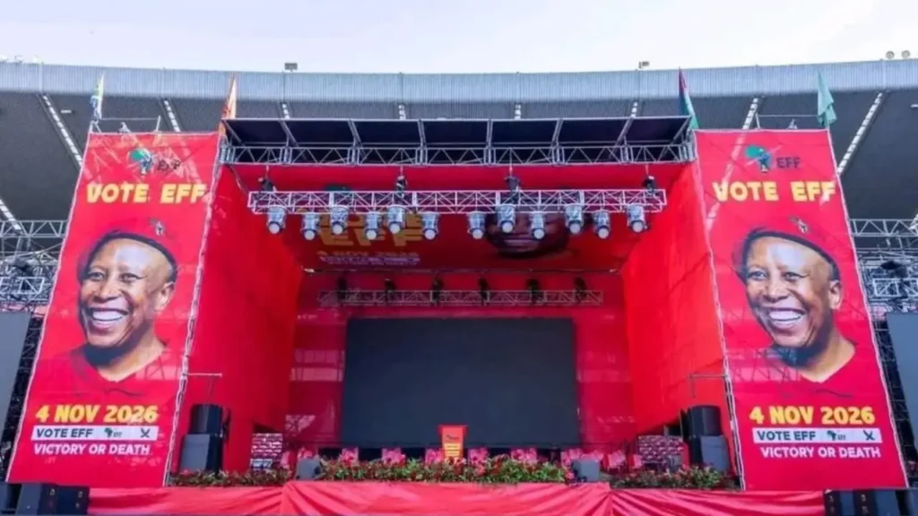 EFF Hosts Tshela Thupa Rally at Orlando Amstel Arena in Soweto