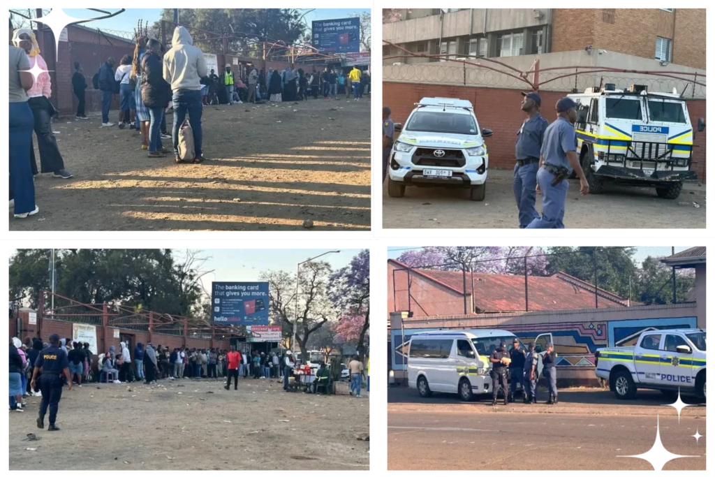 Tensions High in Marabastad as Asylum Seekers Queue Amid Looming Protests