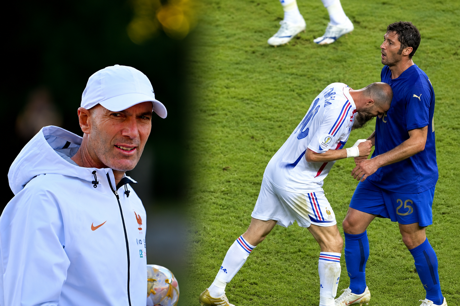 Zidane comments on infamous Materazzi headbutt as France prepare to host Italy